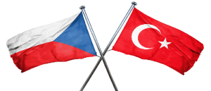 Turkey Czech Flags